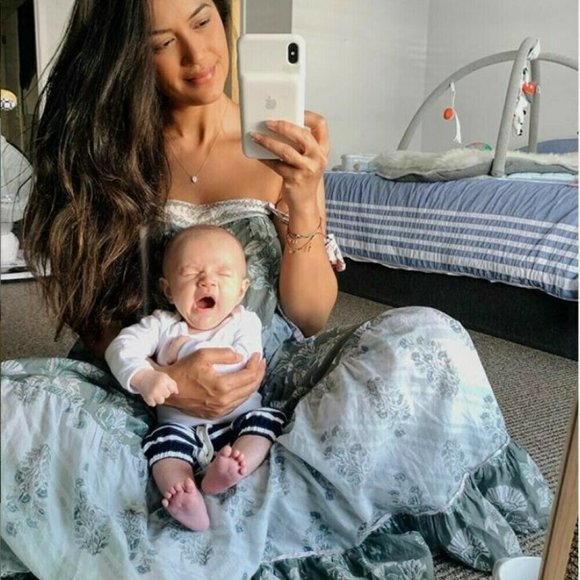 TIGERLILY Margaux Green Cotton Tiered Floral Maxi Dress NWT RRP$319 - Picture 8 of 15